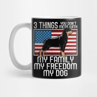 Rottweiler Dog Family Rules Mug